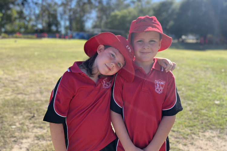 Happy boys at school